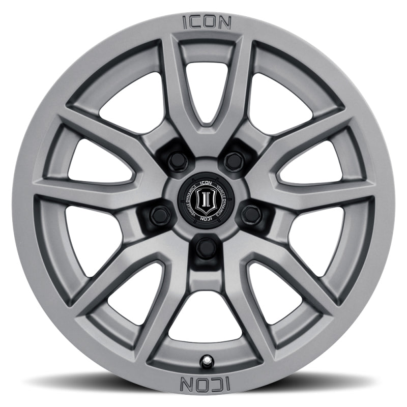 ICON Vector 5 17x8.5 5x150 25mm Offset 5.75in BS 110.1mm Bore Titanium Wheel - Blais Performance Parts