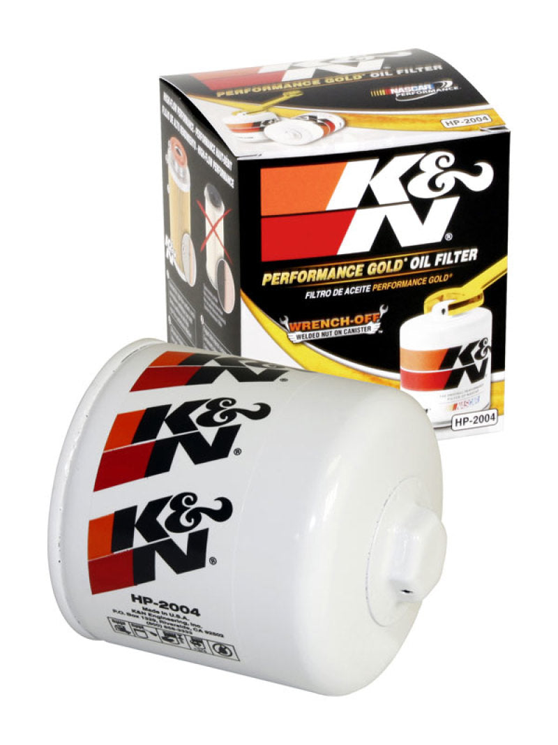 K&N 87-92 Supra Non-Turbo / 99-04 Grand Cherokee 4.0 Performance Gold Oil Filter - Blais Performance Parts