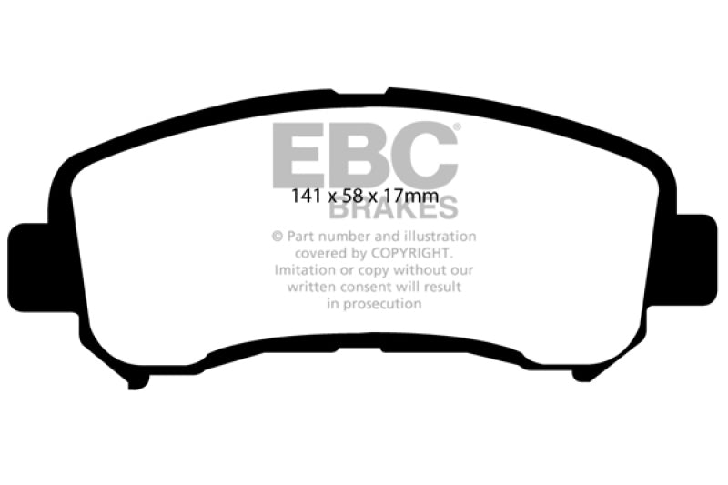 EBC 14+ Nissan Juke 1.6 Turbo Nismo RS Redstuff Front Brake Pads - Blais Performance Parts