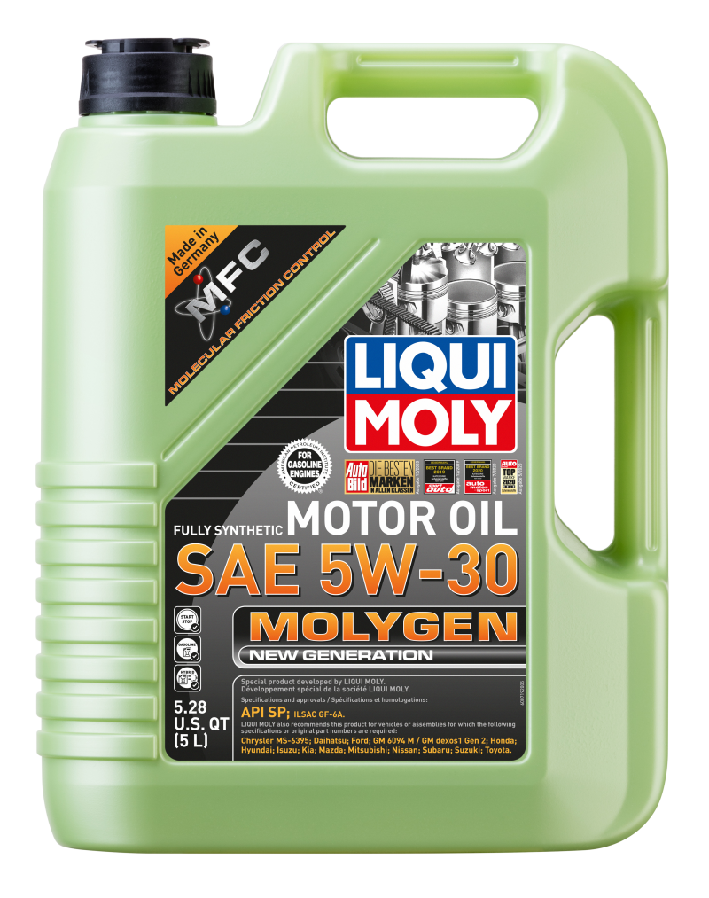 LIQUI MOLY 5L Molygen New Generation Motor Oil SAE 5W30 - Blais Performance Parts