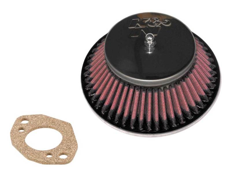 K&N Custom Racing Assembly - Round Tapered - Red 1.375in Neck Flange - 2.25in Over Height - Blais Performance Parts