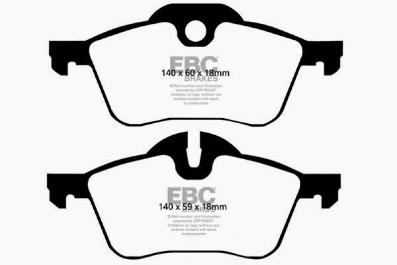 EBC 02-03 Mini Hardtop 1.6 Greenstuff Front Brake Pads - Blais Performance Parts