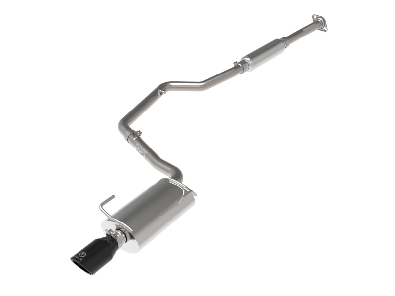 aFe POWER Takeda 12-16 Subaru Impreza 2.0L 2.5in 304SS CB Exhaust w/ Black Tips - Blais Performance Parts