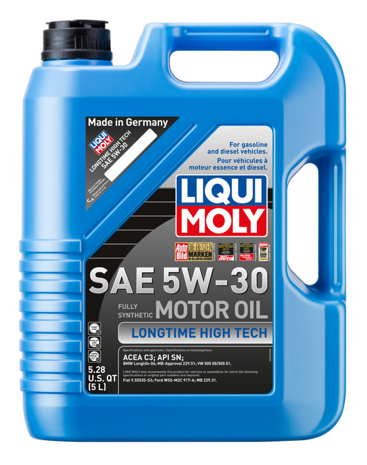 LIQUI MOLY 5L Longtime High Tech Motor Oil SAE 5W30 - Blais Performance Parts