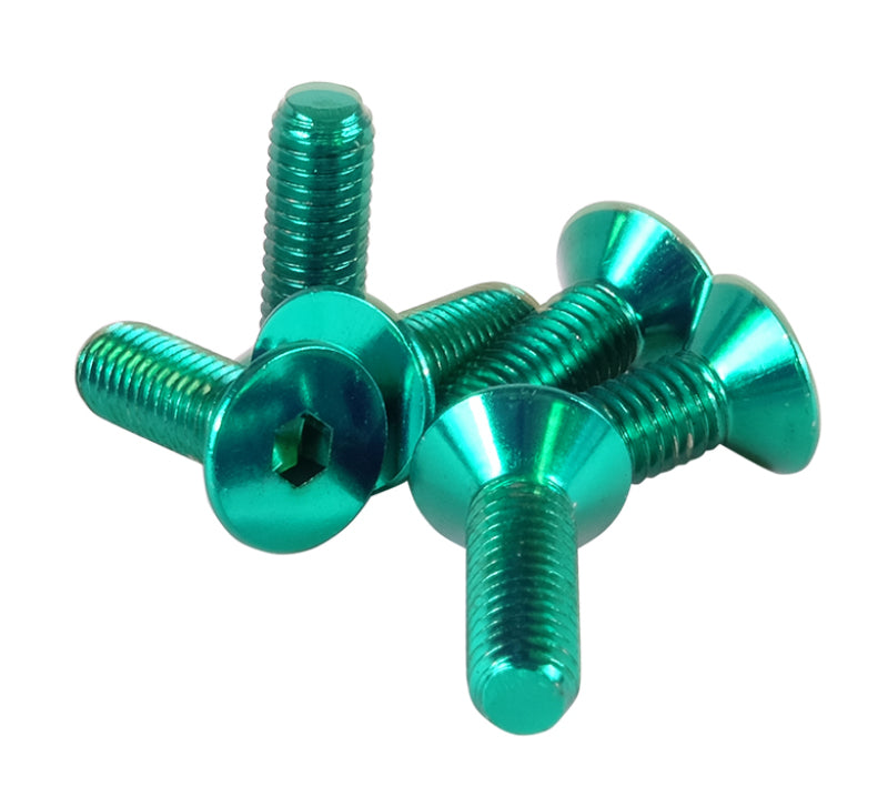 NRG Steering Wheel Screw Upgrade Kit (Conical) - Green - Blais Performance Parts