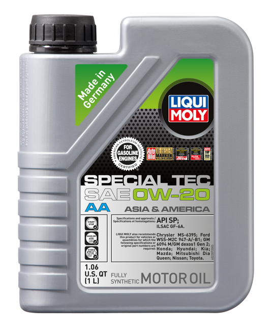 LIQUI MOLY 1L Special Tec AA Motor Oil SAE 0W20 - Blais Performance Parts