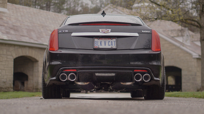 Stainless Works 2016-18 Cadillac CTS-V Sedan Catback System Resonated X-Pipe Dual-Mode Mufflers - Blais Performance Parts