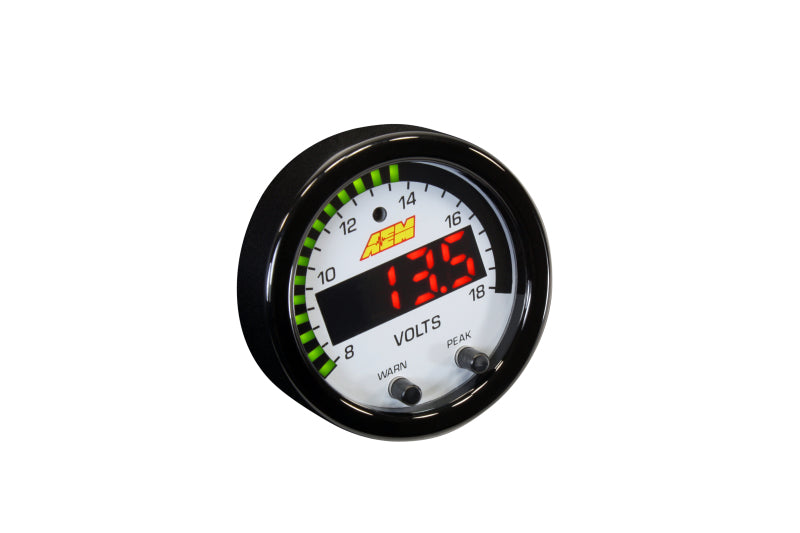 AEM X-Series 8-18V Volt Gauge - Blais Performance Parts