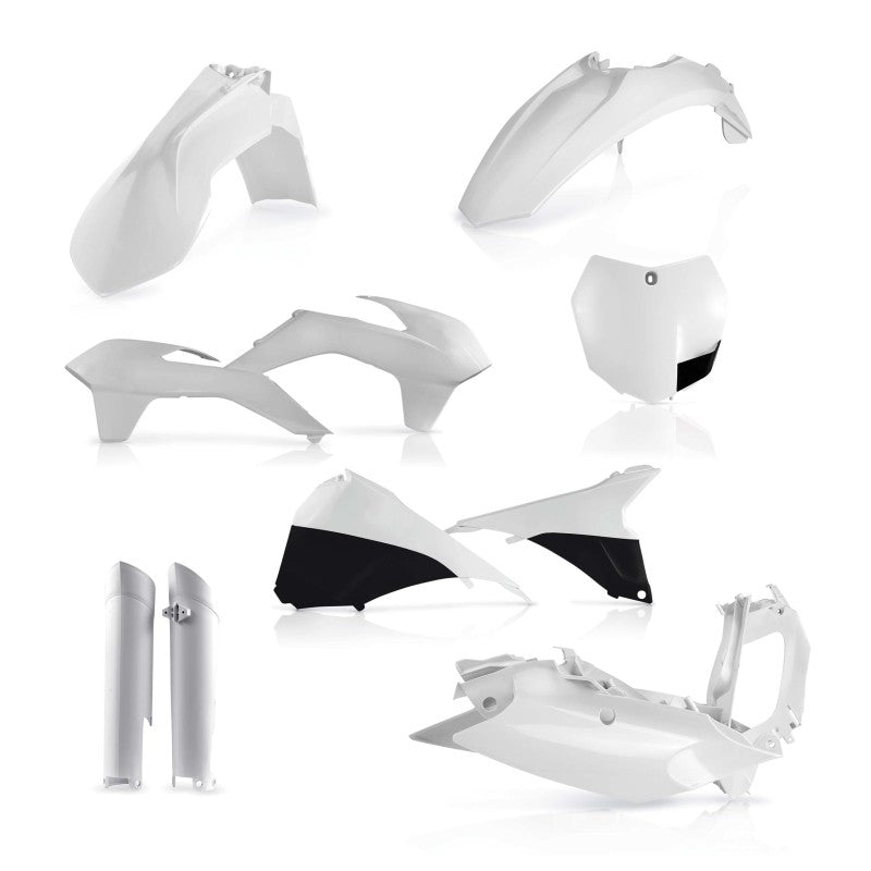 Acerbis 13-14 KTM SX/SX-F/XC/XC-F 125-450 Full Plastic Kit - White - Blais Performance Parts