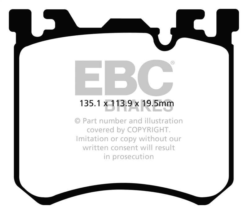 EBC 10-13 BMW X5M 4.4 Twin Turbo Redstuff Front Brake Pads - Blais Performance Parts