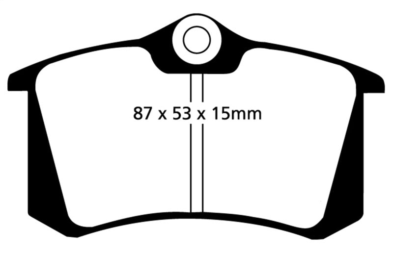 EBC 10-13 Audi A3 2.0 TD Redstuff Rear Brake Pads - Blais Performance Parts