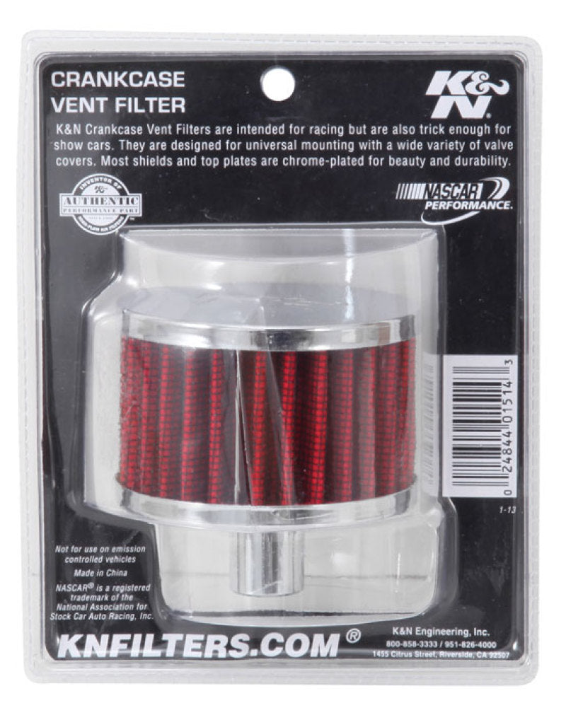 K&N Filter 3/4in Vent 3in Diameter 2in Height - Blais Performance Parts