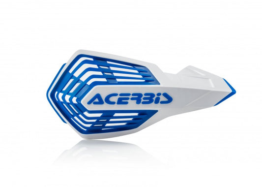 Acerbis X-Force Handguard - White/ Blue - Blais Performance Parts