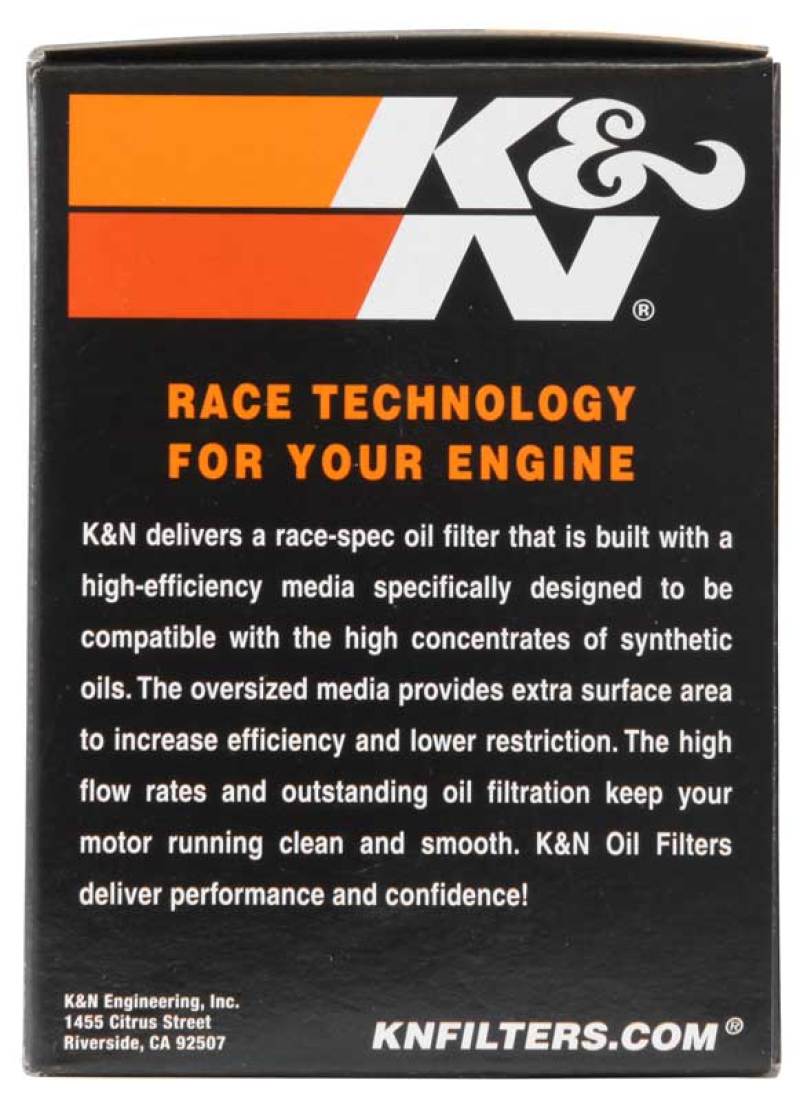 K&N Harley Davidson 3in OD x 4.063in H Chrome Oil Filter - Blais Performance Parts