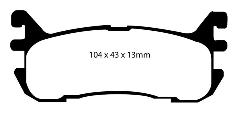 EBC 97-02 Ford Escort 2.0 Redstuff Rear Brake Pads - Blais Performance Parts