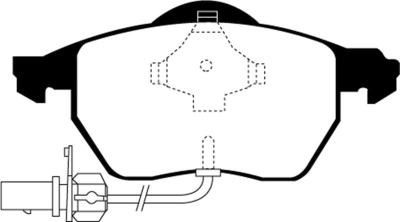 EBC 03-04 Audi A4 1.8 Turbo Redstuff Front Brake Pads - Blais Performance Parts