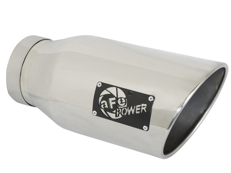 aFe LARGE BORE HD 5in 409-SS DPF-Back Exhaust w/Pol Tip 19-20 Ram Diesel Trucks L6-6.7L (td) - Blais Performance Parts