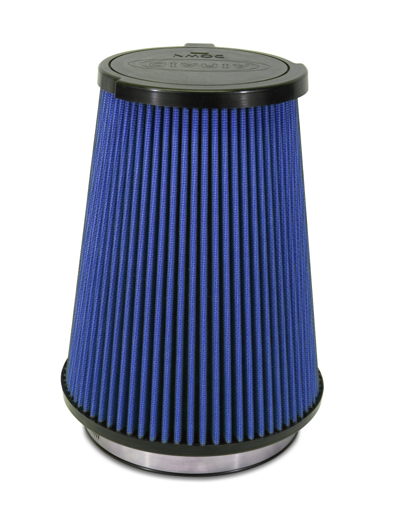 Airaid 10-14 Ford Mustang Shelby 5.4L Supercharged Direct Replacement Filter - Oiled / Blue Media - Blais Performance Parts