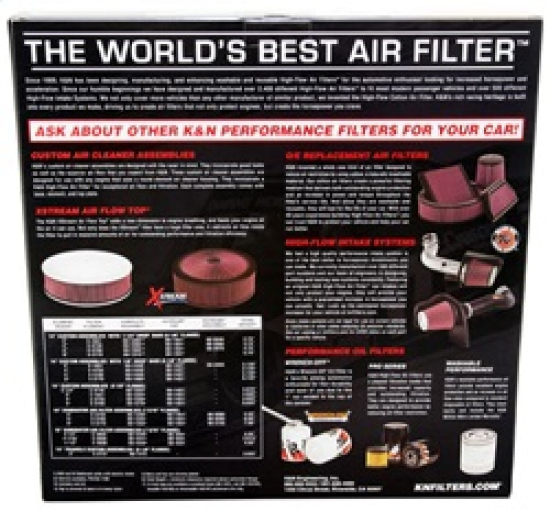 K&N Replacement Air Filter GM CARS & TRUCKS, V8, 1966-84 - Blais Performance Parts