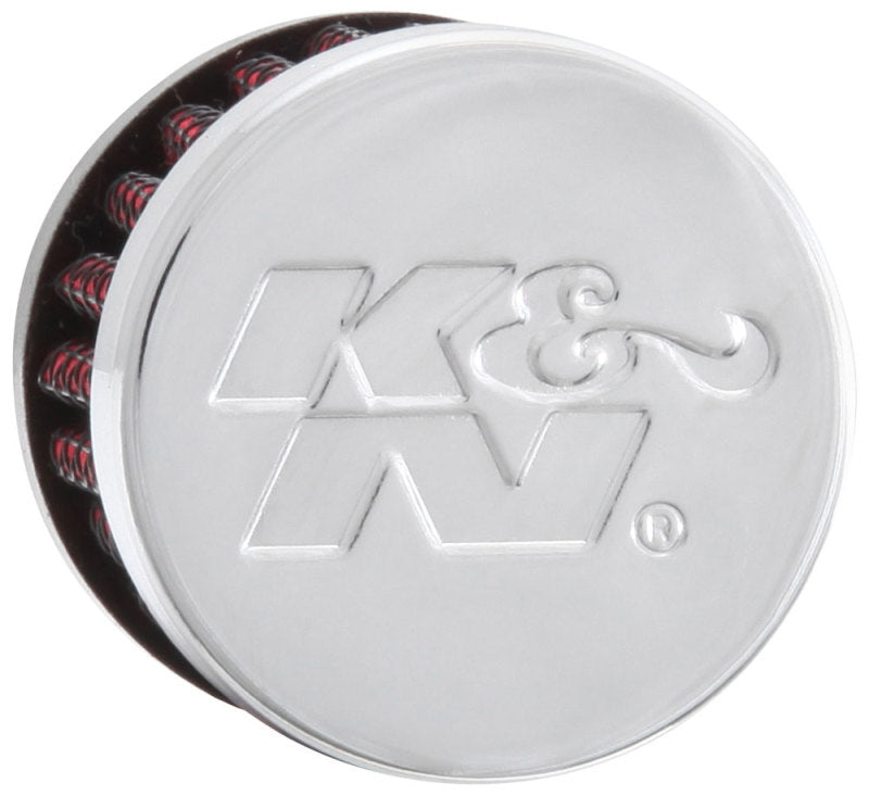 K&N .315/.431 Flange 1 3/8 inch OD 1.5 inch H Clamp On Crankcase Vent Filter - Blais Performance Parts