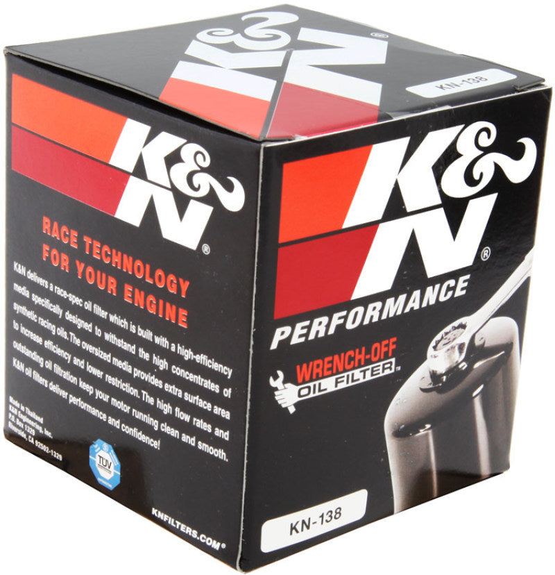 K&N Suzuki / Arctic Cat / Cagiva / Kawasaki / Kymco / Aprilia 2.813in OD x 3.031in H Oil Filter - Blais Performance Parts