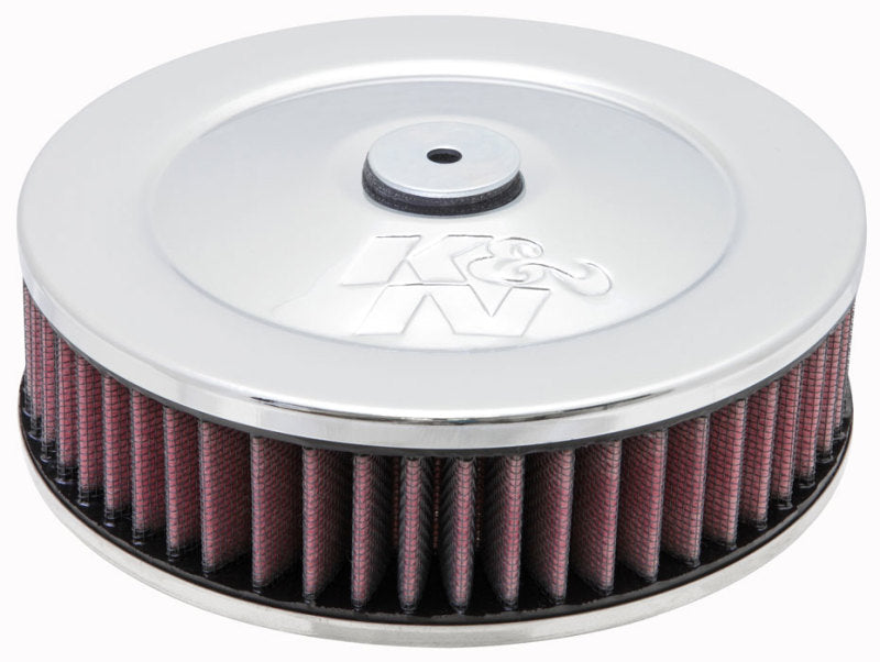 K&N 2-5/8in Flange 7in Diameter 3in Height Round Air Filter Assembly w/ Vent - Blais Performance Parts