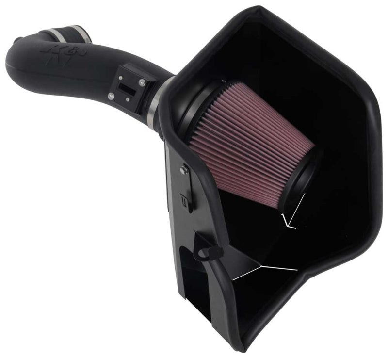 K&N 2019+ Chevrolet 1500 5.3L / 6.2L V8 F/I Aircharger Performance Intake System - Blais Performance Parts