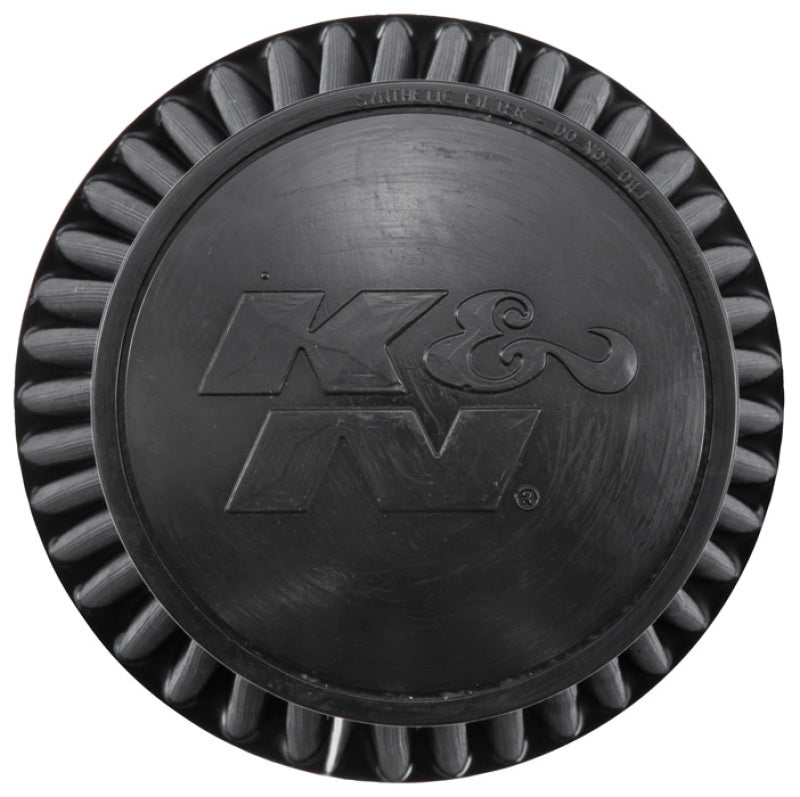 K&N Universal Rubber Filter Round Tapered 6in Flange ID x 7.5in Base OD x 5.25in Top OD x 8in Height - Blais Performance Parts