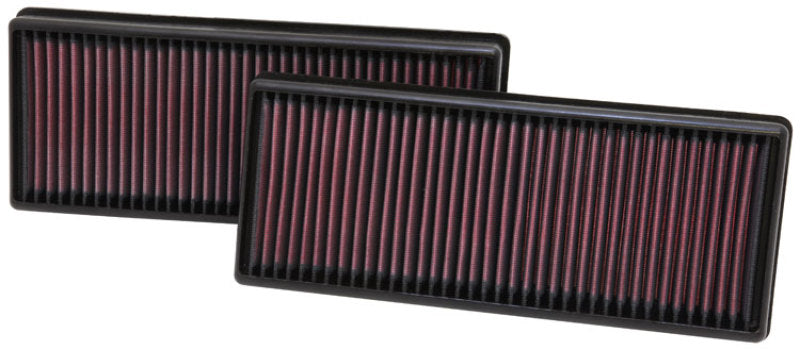 K&N Replacement Air Filter 12.563in O/S Length x 5.25in O/S Width x 1.625in H (Inc 2 Filters) - Blais Performance Parts