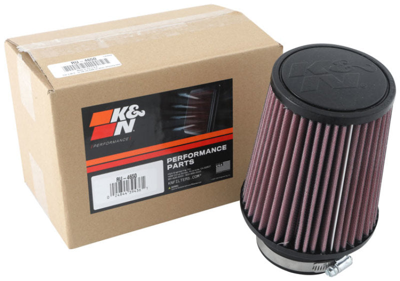 K&N Universal Clamp-On Air Filter 3in FLG 5in B 4in T 6in H - Blais Performance Parts