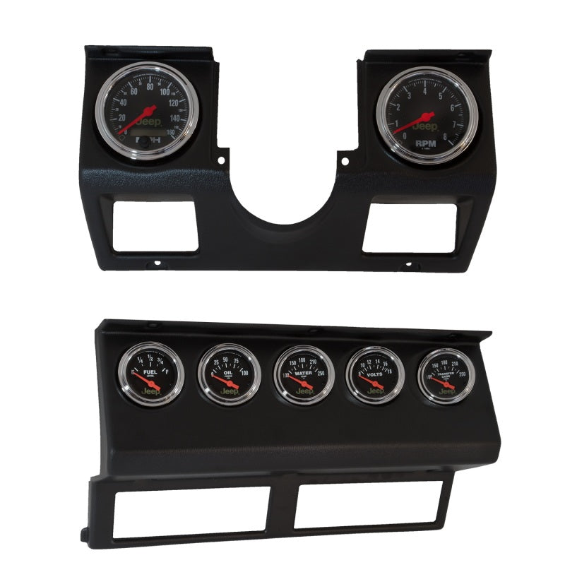 Autometer 87-96 Jeep Wrangler YJ 7pc Direct-Fit Dash Gauge Kit - Blais Performance Parts