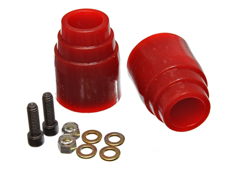 Energy Suspension 00-04 Ford Excursion Red Rear Axle Bump Stop Set - Blais Performance Parts