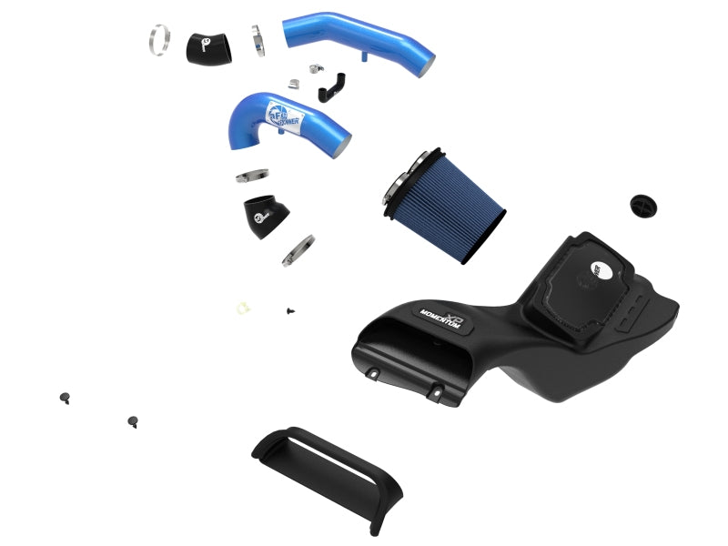 aFe 21-22 Ford F-150 Raptor V6-3.5L(tt) Momentum XP Cold Air Intake System - Blue w/ Pro 5R Filter - Blais Performance Parts