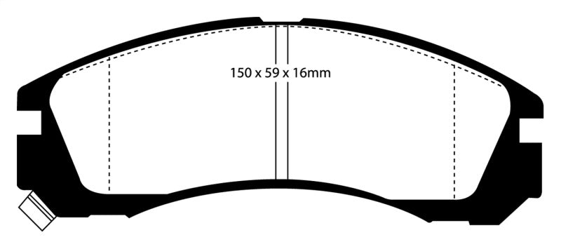 EBC 91-96 Dodge Stealth 3.0 2WD Redstuff Front Brake Pads - Blais Performance Parts