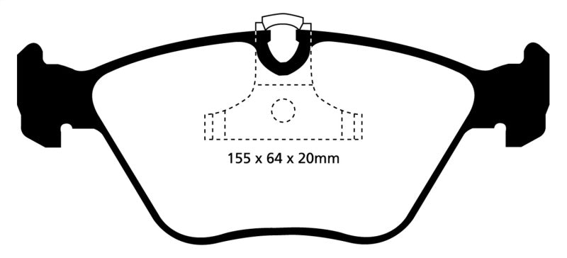 EBC 04-06 BMW X3 2.5 (E83) Yellowstuff Front Brake Pads - Blais Performance Parts