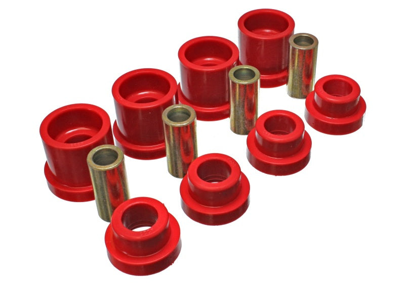 Energy Suspension 95-98 Nissan 240SX (S14) Red Rear Subframe Insert Set (Must reuse all metal parts) - Blais Performance Parts