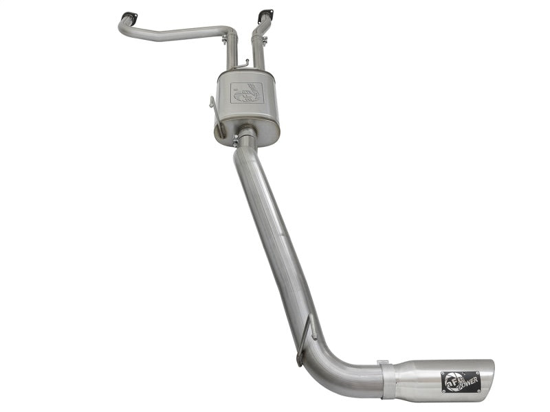 aFe MACH Force-Xp 2-1/2in Cat-Back Exhaust System w/ Polished Tip 16-17 Nissan Titan XD V8 5.6L - Blais Performance Parts