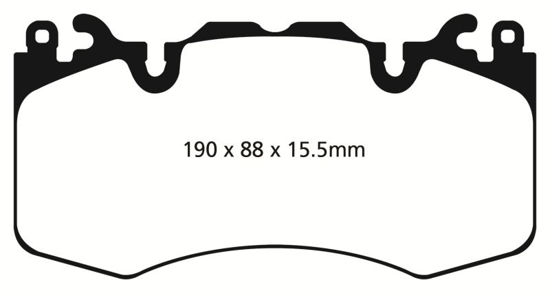 EBC 13+ Land Rover Range Rover 3.0 Supercharged Yellowstuff Front Brake Pads - Blais Performance Parts