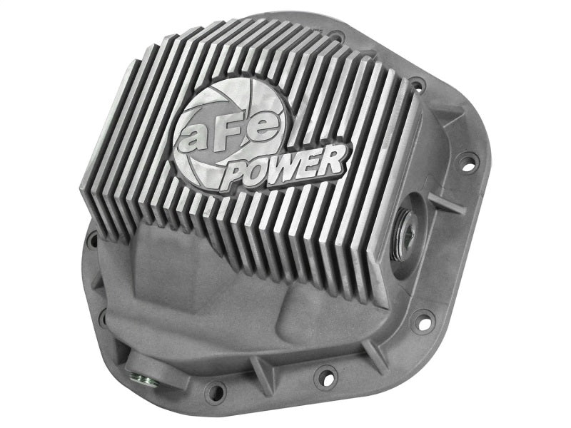 afe Front Differential Cover (Raw; Street Series); Ford Diesel Trucks 94.5-14 V8-7.3/6.0/6.4/6.7L - Blais Performance Parts