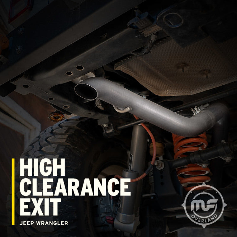 MagnaFlow 12-18 Jeep Wrangler 2.5in Overland Series Cat-Back Exhaust - Blais Performance Parts