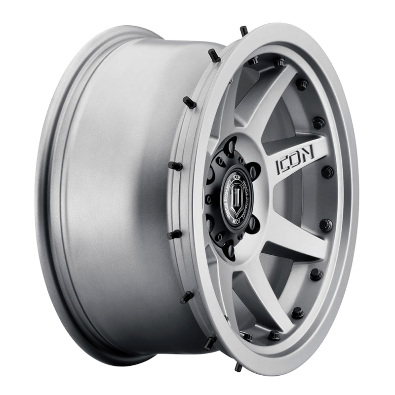 ICON Rebound Pro 17x8.5 5x5 -6mm Offset 4.5in BS 71.5mm Bore Titanium Wheel - Blais Performance Parts