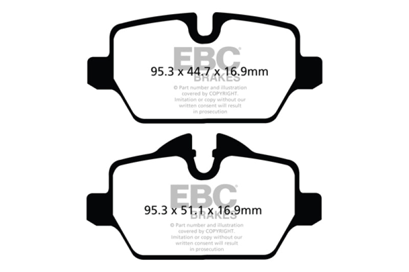 EBC 10+ Mini Countryman 1.6 Cooper Redstuff Rear Brake Pads - Blais Performance Parts