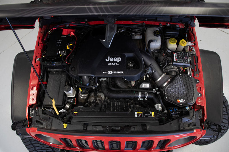 K&N 20-21 Jeep Wrangler V6-3.0L DSL Aircharger Performance Intake - Blais Performance Parts