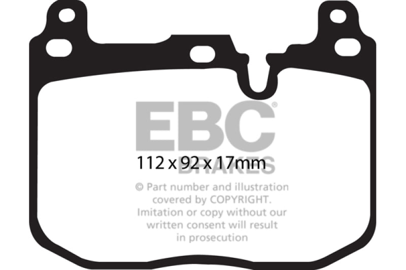 EBC 14+ BMW i8 1.5 Turbo/Electric Yellowstuff Front Brake Pads - Blais Performance Parts