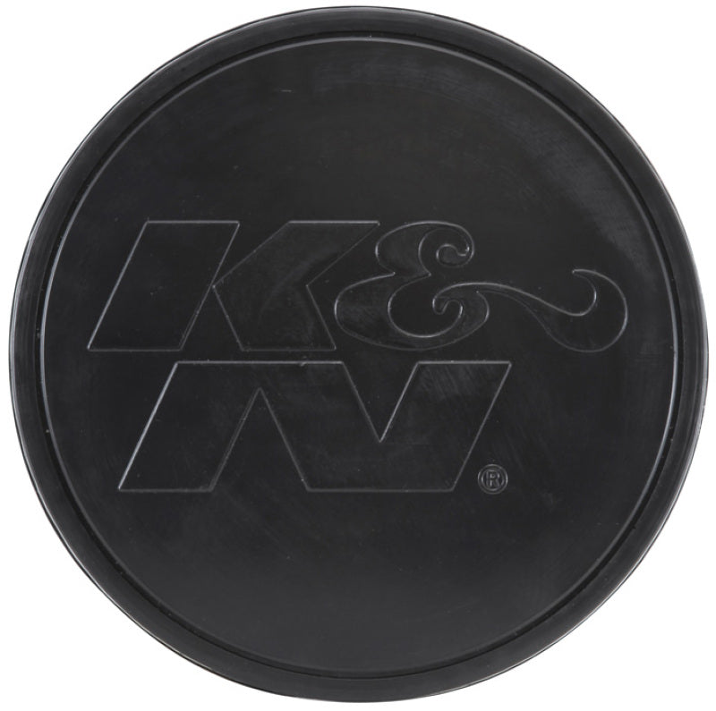 K&N Universal Rubber Filter-Round Tapered 4in Flange ID x 8in Base OD x 6.625in Top OD x 8in H - Blais Performance Parts