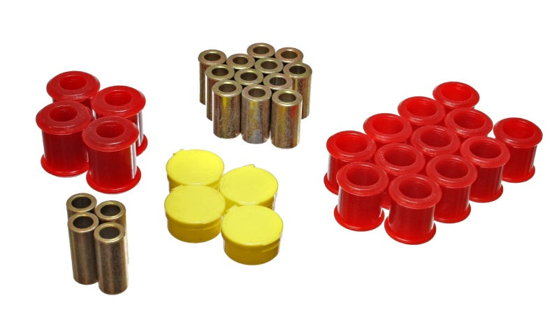 Energy Suspension 89-94 Nissan 240SX (S13) Red Rear Control Arm Bushing Set - Blais Performance Parts