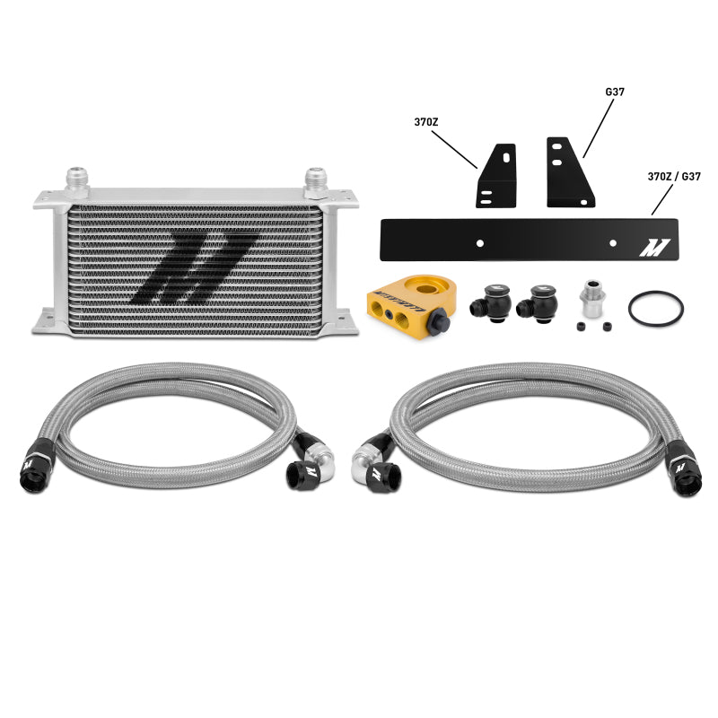 Mishimoto 09-12 Nissan 370Z / 08-12 Infiniti G37 (Coupe Only) Thermostatic Oil Cooler Kit - Blais Performance Parts