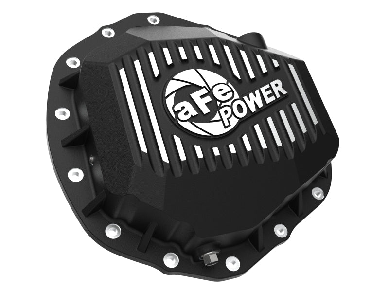 aFe 2020 Chevrolet Silverado 2500 HD  Rear Differential Cover Black ; Pro Series w/ Machined Fins - Blais Performance Parts