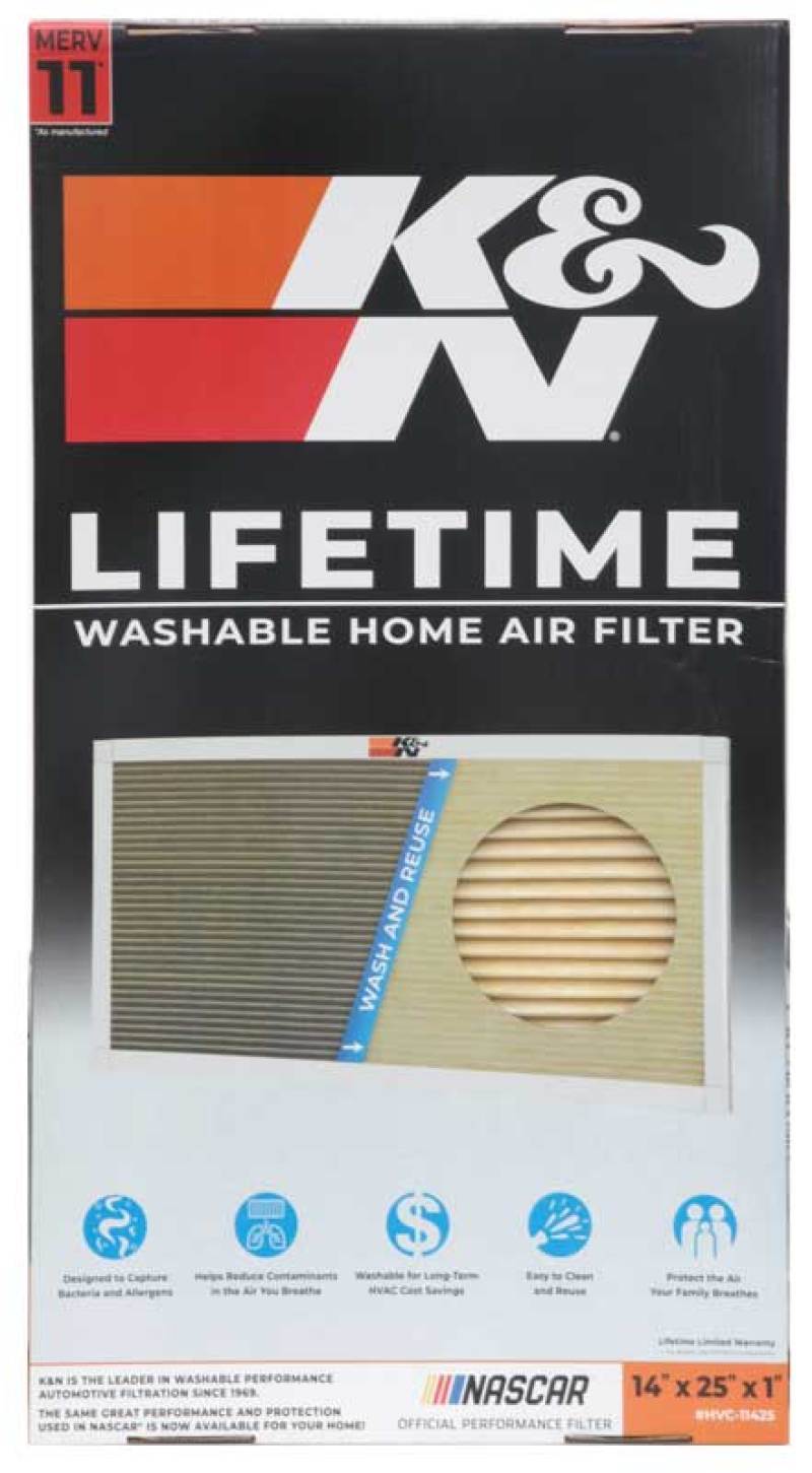 K&N HVAC Filter - 14 x 25 x 1 - Blais Performance Parts