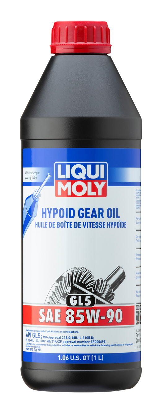 LIQUI MOLY 1L Hypoid Gear Oil (GL5) SAE 85W90 - Blais Performance Parts